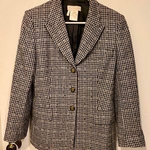 Vintage Escada Wool Houndstooth Jacket